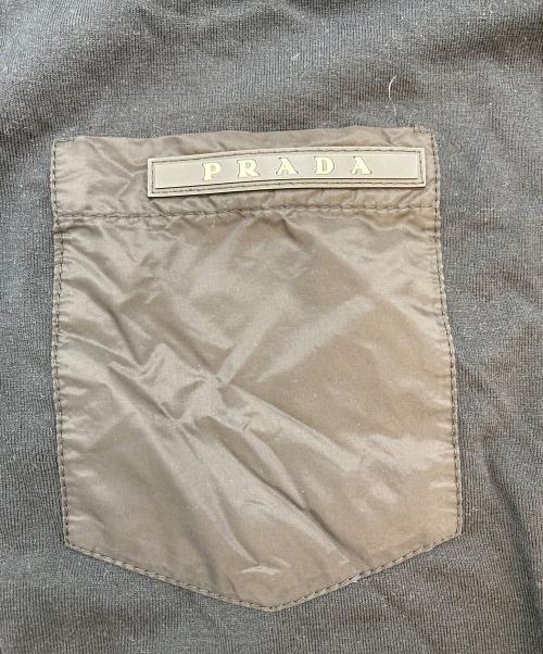 PRADA（プラダ）PRADA (プラダ) L/Sポロシャツ ブラック サイズ:SIZE Lの古着・服飾アイテム