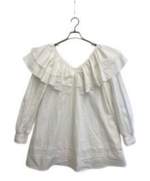 Rosarymoon（ロザリームーン）の古着「Frill Collar Tunic」｜ホワイト