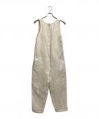 beautiful peopleビューティフルピープル）の古着「acetate linen cloth salopetto pants」｜アイボリー
