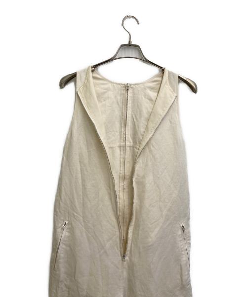 beautiful people（ビューティフルピープル）beautiful people (ビューティフルピープル) acetate linen cloth salopetto pants アイボリー サイズ:SIZE 36の古着・服飾アイテム