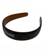 CELINEセリーヌ）の古着「トリオンフカチューシャ」｜ブラウン