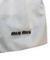 中古・古着 MIU MIU (ミュウミュウ) サイドラインミニスカート ホワイト×ネイビー サイズ:SIZE 40：50000円