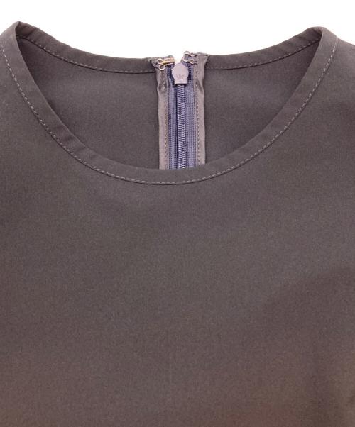 BALLSEY（ボールジィ）BALLSEY (ボールジィ) ストレッチタフタ ボックスタックワンピース ネイビー サイズ:SIZE 34の古着・服飾アイテム