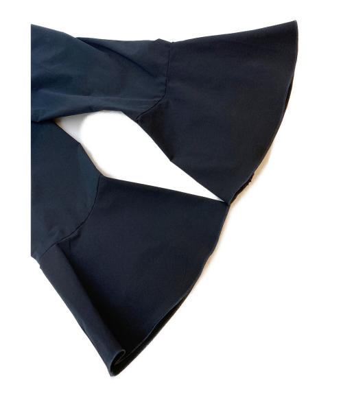 BALLSEY（ボールジィ）BALLSEY (ボールジィ) ストレッチタフタ ボックスタックワンピース ネイビー サイズ:SIZE 34の古着・服飾アイテム