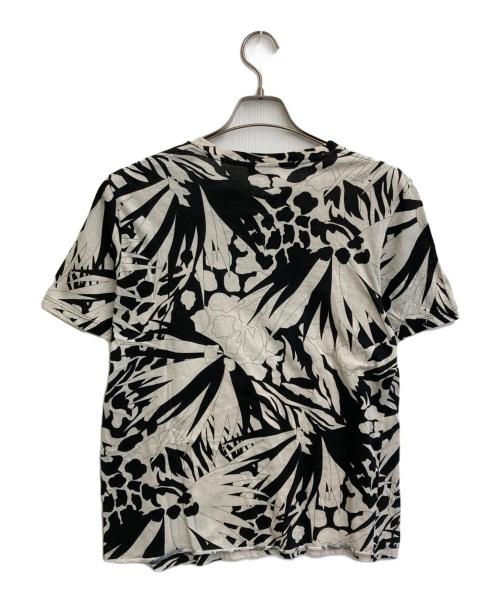 Saint Laurent Paris（サンローランパリ）Saint Laurent Paris (サンローランパリ) ジャングルフラワープリントTシャツ アイボリー×ブラック サイズ:SIZE XSの古着・服飾アイテム