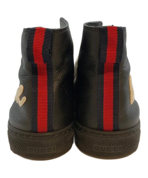 GUCCI（グッチ）GUCCI (グッチ) Blind for Love シェリーラインハイカットスニーカー ブラック サイズ:SIZE 7 1/2の古着・服飾アイテム