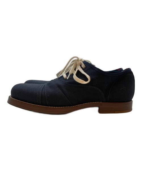 MONCLER GAMME BLEU（モンクレール ガム ブルー）MONCLER GAMME BLEU (モンクレール ガム ブルー) キャンバスオックスフォードシューズ ネイビー サイズ:SIZE 25.5cmの古着・服飾アイテム