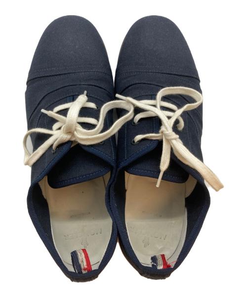 MONCLER GAMME BLEU（モンクレール ガム ブルー）MONCLER GAMME BLEU (モンクレール ガム ブルー) キャンバスオックスフォードシューズ ネイビー サイズ:SIZE 25.5cmの古着・服飾アイテム