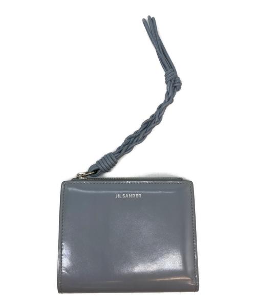JIL SANDER（ジルサンダー）JIL SANDER (ジルサンダー) MINI FRENCH WALLET TANGLE ブルーの古着・服飾アイテム
