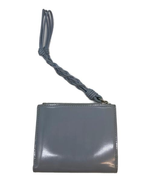 JIL SANDER（ジルサンダー）JIL SANDER (ジルサンダー) MINI FRENCH WALLET TANGLE ブルーの古着・服飾アイテム