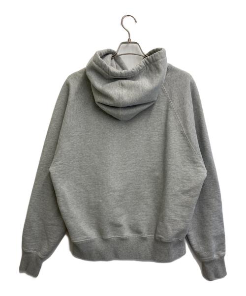 AMI Alexandre Mattiussi（アミアレクサンドルマテュッシ）AMI Alexandre Mattiussi (アミアレクサンドルマテュッシ) AMI DE COEUR HOODIE グレー サイズ:SIZE Lの古着・服飾アイテム