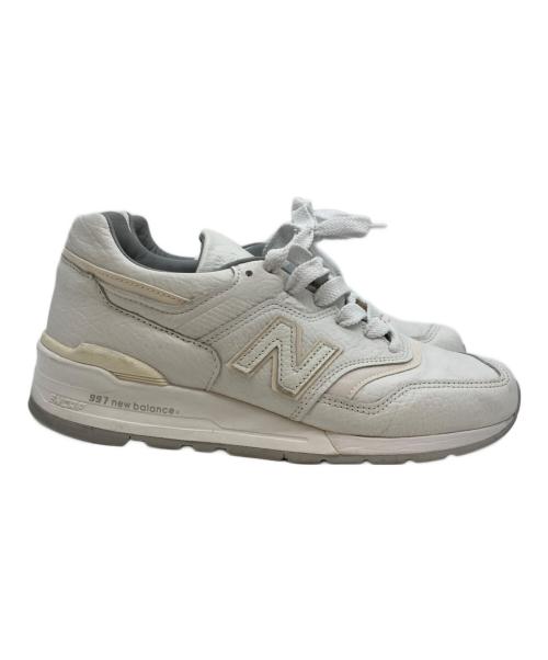 NEW BALANCE（ニューバランス）NEW BALANCE (ニューバランス) 997 レザーローカットスニーカー ホワイト サイズ:27の古着・服飾アイテム