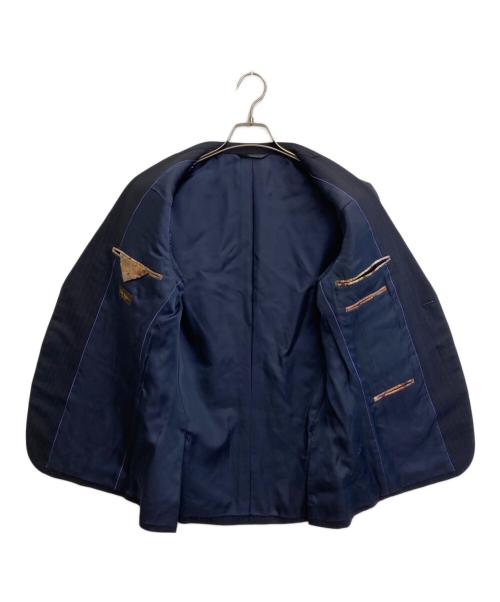 Paul Smith COLLECTION（ポールスミス コレクション）Paul Smith COLLECTION (ポールスミス コレクション) ストライプウール2Bセットアップスーツ ネイビー サイズ:SIZE Mの古着・服飾アイテム