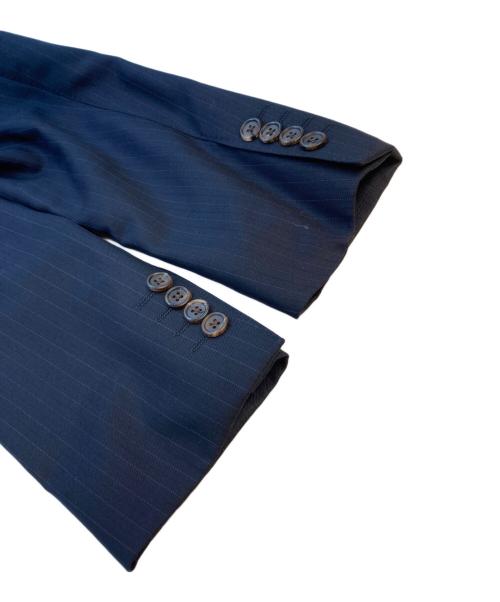 Paul Smith COLLECTION（ポールスミス コレクション）Paul Smith COLLECTION (ポールスミス コレクション) ストライプウール2Bセットアップスーツ ネイビー サイズ:SIZE Mの古着・服飾アイテム
