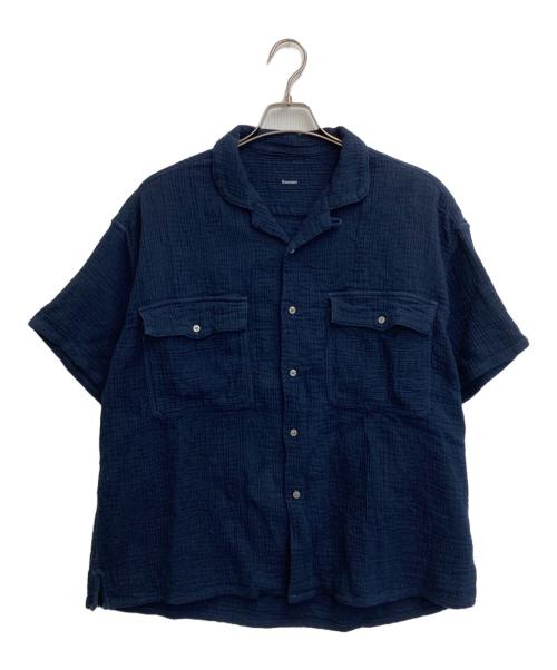 Porter Classic（ポータークラシック）Porter Classic (ポータークラシック) SASHIKO SUPER LIGHT KEROUAC SHIRT ネイビー サイズ:SIZE Mの古着・服飾アイテム