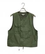 Engineered Garmentsエンジニアド ガーメンツ）の古着「COVER VEST」｜オリーブ