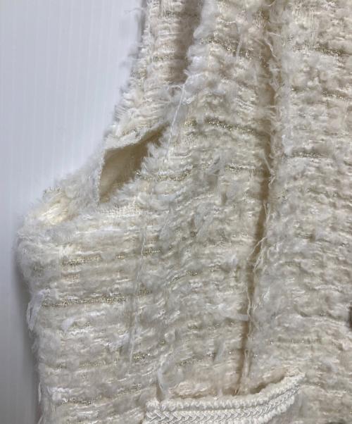 PRANK PROJECT（プランクプロジェクト）PRANK PROJECT (プランクプロジェクト) Tweed Vest アイボリー サイズ:表記無しの古着・服飾アイテム