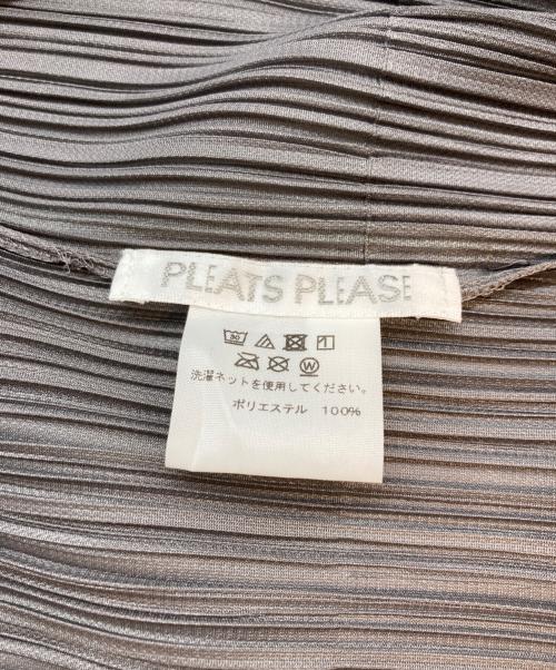 PLEATS PLEASE（プリーツプリーズ）PLEATS PLEASE (プリーツプリーズ) プリーツカーディガン グレー サイズ:SIZE 3の古着・服飾アイテム