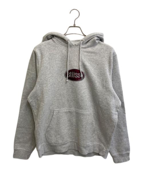 stussy（ステューシー）stussy (ステューシー) プルオーバーパーカー グレー サイズ:SIZE Mの古着・服飾アイテム