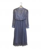 Ameriアメリ）の古着「LACE PLEATS DRESS」｜ブルー