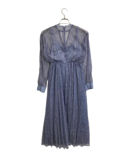 Ameri（アメリ）Ameri (アメリ) LACE PLEATS DRESS ブルー サイズ:SIZE Sの古着・服飾アイテム