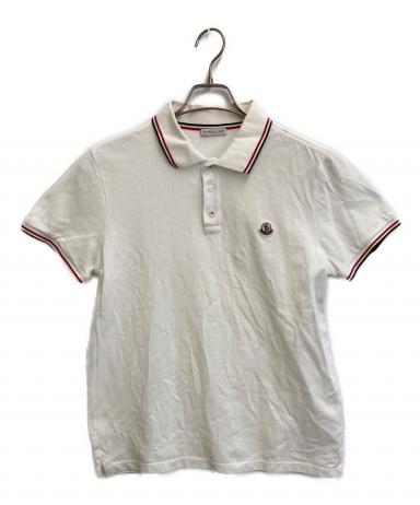 中古・古着通販】MONCLER (モンクレール) ポロシャツ ホワイト サイズ