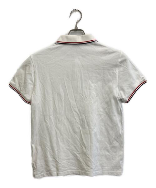 MONCLER（モンクレール）MONCLER (モンクレール) ポロシャツ ホワイト サイズ:Mの古着・服飾アイテム