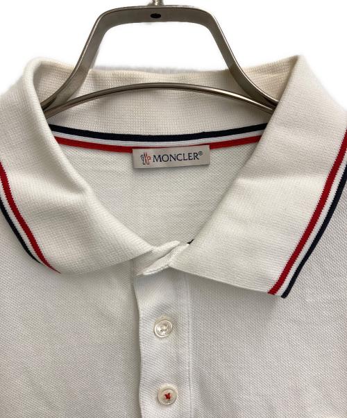 MONCLER（モンクレール）MONCLER (モンクレール) ポロシャツ ホワイト サイズ:Mの古着・服飾アイテム