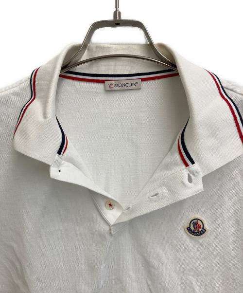 MONCLER（モンクレール）MONCLER (モンクレール) ポロシャツ ホワイト サイズ:Mの古着・服飾アイテム