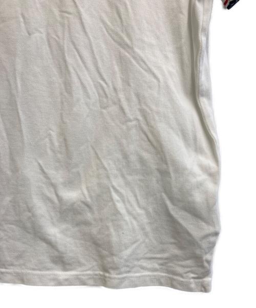 MONCLER（モンクレール）MONCLER (モンクレール) ポロシャツ ホワイト サイズ:Mの古着・服飾アイテム