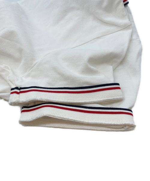 MONCLER（モンクレール）MONCLER (モンクレール) ポロシャツ ホワイト サイズ:Mの古着・服飾アイテム