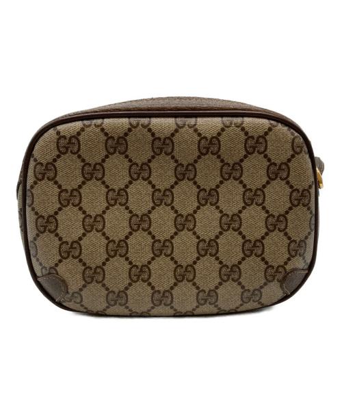 GUCCI（グッチ）GUCCI (グッチ) GGプラス シェリーラインショルダーバッグ ブラウンの古着・服飾アイテム