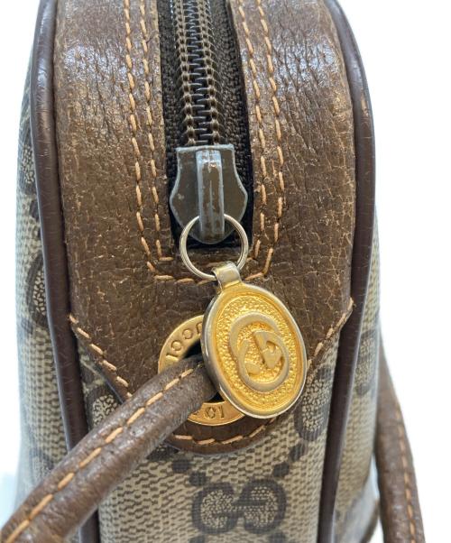 GUCCI（グッチ）GUCCI (グッチ) GGプラス シェリーラインショルダーバッグ ブラウンの古着・服飾アイテム