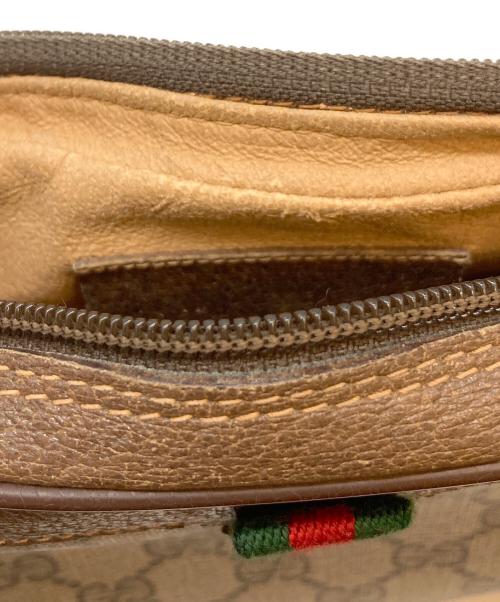GUCCI（グッチ）GUCCI (グッチ) GGプラス シェリーラインショルダーバッグ ブラウンの古着・服飾アイテム