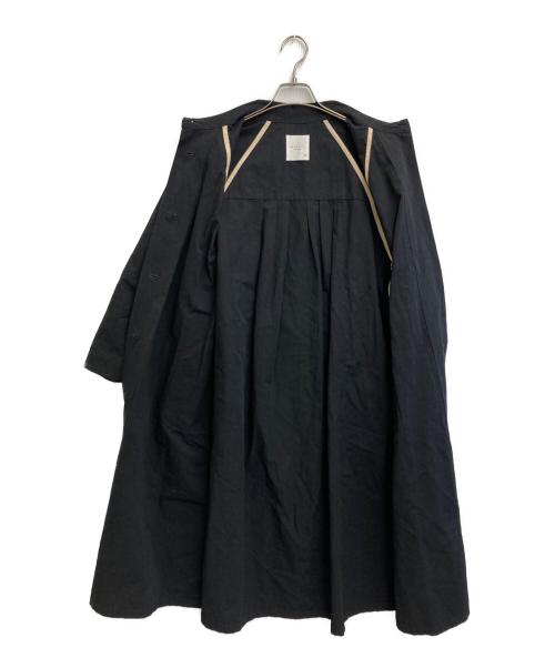 magali（マガリ）magali (マガリ) コットンリネンウェザー トレンチコート ブラック サイズ:SIZE Freeの古着・服飾アイテム
