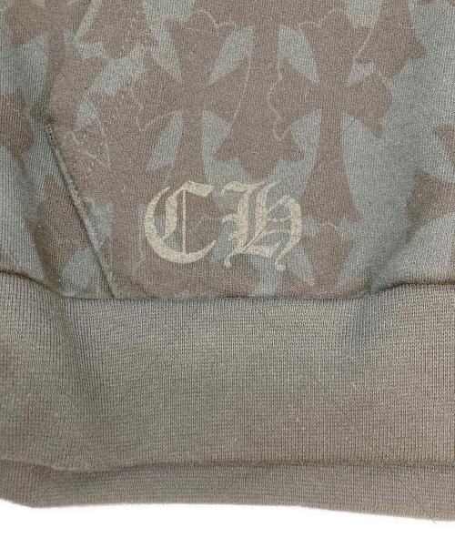 CHROME HEARTS（クロムハーツ）CHROME HEARTS (クロムハーツ) セメタリークロスプリントプルオーバーパーカー ブラック サイズ:XXLの古着・服飾アイテム