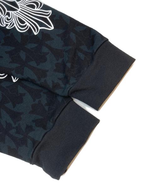 CHROME HEARTS（クロムハーツ）CHROME HEARTS (クロムハーツ) セメタリークロスプリントプルオーバーパーカー ブラック サイズ:XXLの古着・服飾アイテム