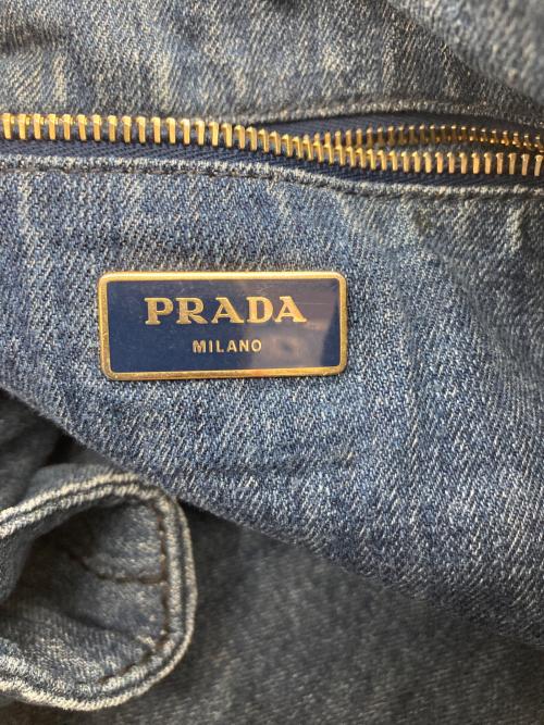 PRADA（プラダ）PRADA (プラダ) カナパ デニムトートバッグ L インディゴの古着・服飾アイテム