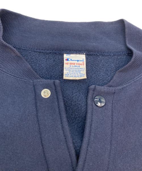 Champion REVERSE WEAVE（チャンピオン リバース ウィーブ）Champion REVERSE WEAVE (チャンピオン リバース ウィーブ) 90S スナップカーディガン ネイビー サイズ:X-LARGEの古着・服飾アイテム