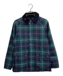 Barbour（バブアー）の古着「SL Bedale Wool Tartan」｜グリーン×ピンク