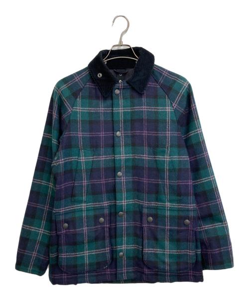 Barbour（バブアー）Barbour (バブアー) SL Bedale Wool Tartan グリーン×ピンク サイズ:SIZE 36の古着・服飾アイテム