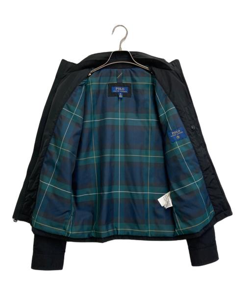 POLO RALPH LAUREN（ポロ・ラルフローレン）POLO RALPH LAUREN (ポロ・ラルフローレン) パデットジップブルゾン ブラック サイズ:SIZE XSの古着・服飾アイテム