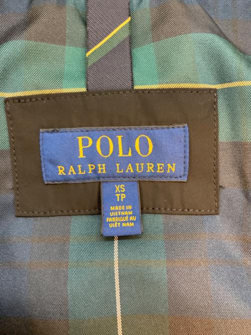 POLO RALPH LAUREN（ポロ・ラルフローレン）POLO RALPH LAUREN (ポロ・ラルフローレン) パデットジップブルゾン ブラック サイズ:SIZE XSの古着・服飾アイテム