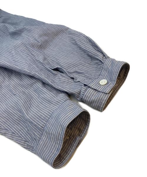 AURALEE（オーラリー）AURALEE (オーラリー) GIZA LIGHT WEIGHT DOUBLE-CLOTH P/O SHIRTS ブルー×ホワイト サイズ:SIZE 3の古着・服飾アイテム