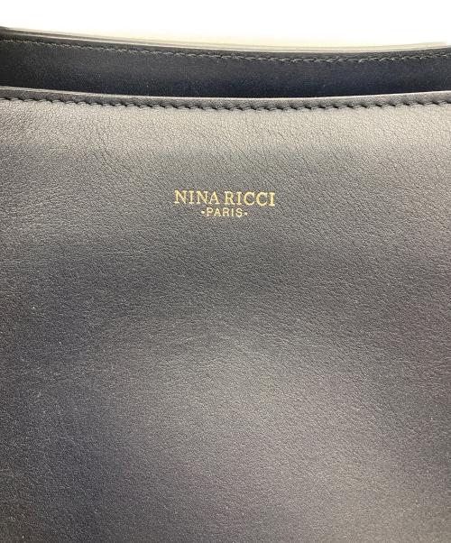 NINA RICCI（ニナリッチ）NINA RICCI (ニナリッチ) マルシェ 2WAYレザーバッグ ネイビーの古着・服飾アイテム