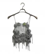 ODAKHAオダカ）の古着「silver lame flower bustier B」｜シルバー