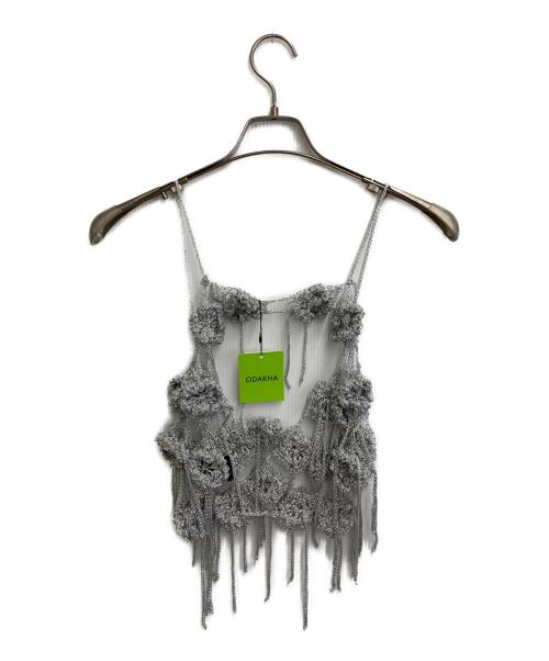 ODAKHA（オダカ）ODAKHA (オダカ) silver lame flower bustier B シルバー サイズ:SIZE Free 未使用品の古着・服飾アイテム