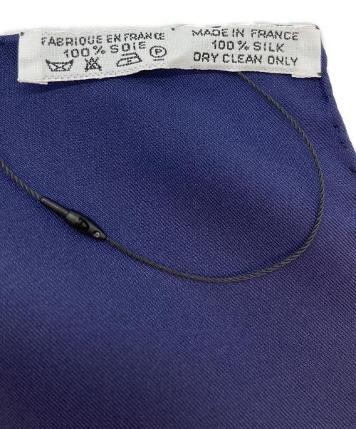 HERMES（エルメス）HERMES (エルメス) カレ90 シルクスカーフ ネイビーの古着・服飾アイテム