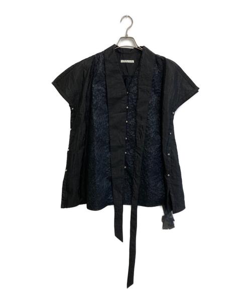 AOIWANAKA（アオイワナカ）AOIWANAKA (アオイワナカ) ジャガードノースリーブブラウス ブラック サイズ:SIZE Free 未使用品の古着・服飾アイテム