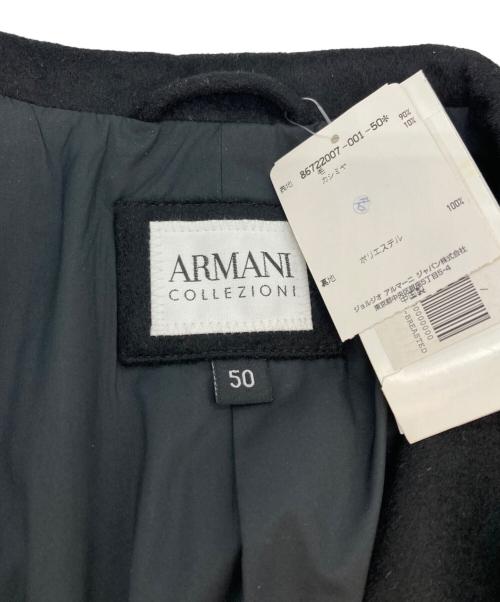 ARMANI COLLEZIONI（アルマーニ コレツィオーニ）ARMANI COLLEZIONI (アルマーニ コレツィオーニ) カシミヤ混4PKジャケット ブラック サイズ:SIZE 50 未使用品の古着・服飾アイテム